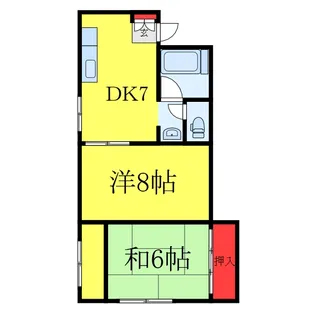 メゾン竜岡【3階】の間取り