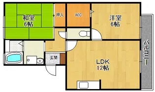 フォンテーヌ2【1階】の間取り