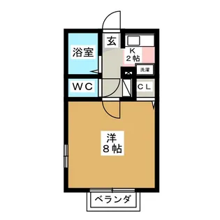 ボヌール北山台【2階】の間取り