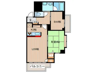 リエール若松町【2階】の間取り