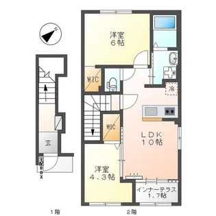 ジュエルゆめが丘【2階】の間取り