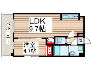 金太郎ヒルズ255【6階】の間取り