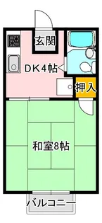 シティ西新A棟【1階】の間取り