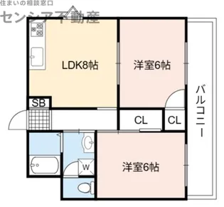 マイハイツセリガン.【5階】の間取り