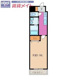 ブロッサムガーデン利平治【1階】の間取り