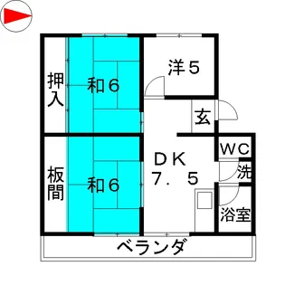 メゾン冨田【3階】の間取り