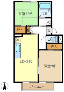 長野ハイツB【2階】の間取り