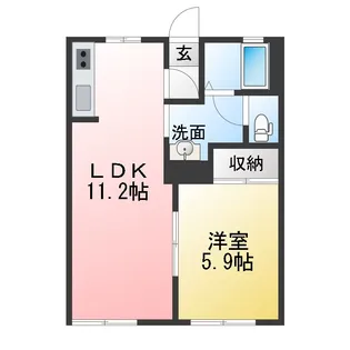 ルーブル【1階】の間取り