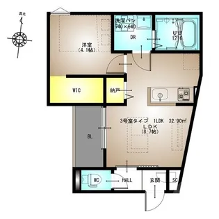 REGALEST千里丘 都【3階】の間取り