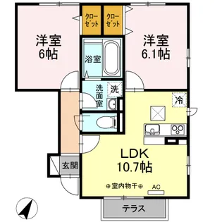 ファヴォーレ【1階】の間取り