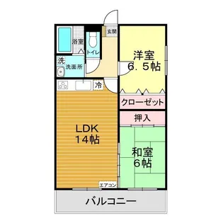 サンシャトレ葵【5階】の間取り