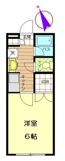キャンパスセブン【1階】の間取り