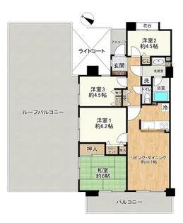 ナイスパークステージ横濱鶴ヶ峰【9階】の間取り