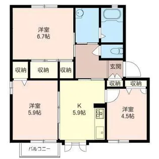 グレースK【2階】の間取り