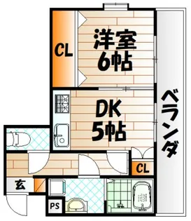 リファレンス小倉【4階】の間取り