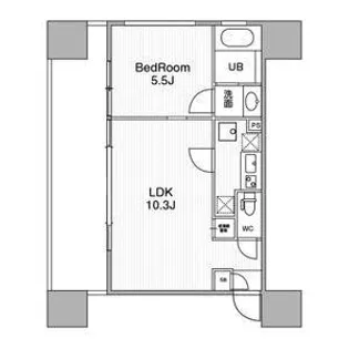 アーバンフラッツ池袋プレミアム【6階】の間取り