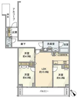 桜プレイス【9階】の間取り