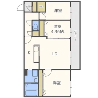 ミュンヘンスクエアII番館【2階】の間取り