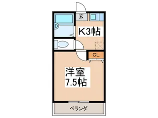 カデット三新【1階】の間取り