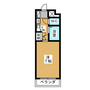 ベルメゾン本田【4階】の間取り
