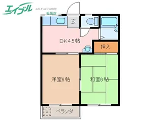 コーポYOU III【2階】の間取り