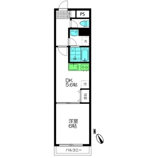 ピアポート鵜の木【3階】の間取り