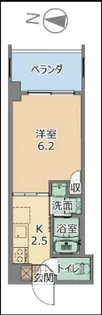 トーマス内間【4階】の間取り