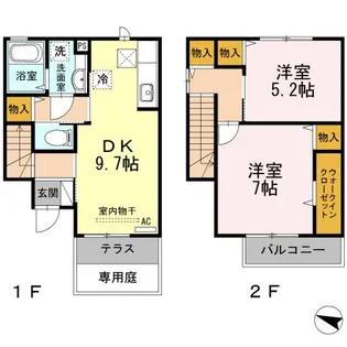 アベニュー高須Yの間取り