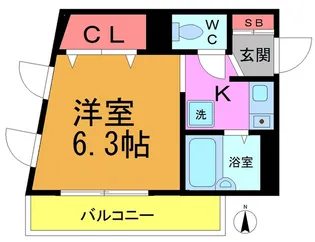 パームヴィラ【2階】の間取り