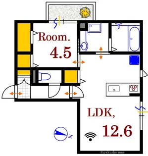 オッツ・K【1階】の間取り