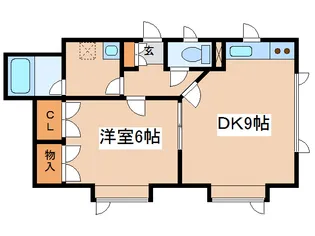 レインボーハイツ【2階】の間取り