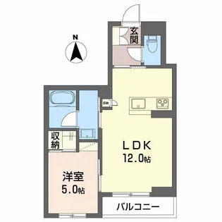シュエットメゾン堤下【3階】の間取り