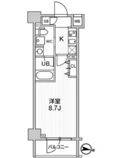 ジェノヴィア三ノ輪スカイガーデン【7階】の間取り