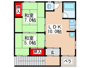 丸田villa【2階】の間取り