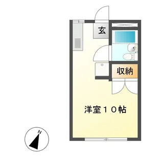 オータム福岡【1階】の間取り