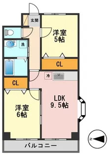 クロート第5【3階】の間取り