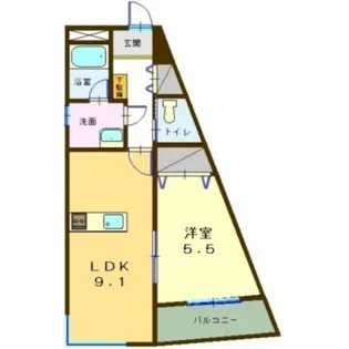 ヴィブレMAKI【4階】の間取り