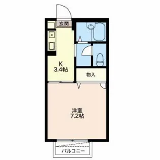メゾンタイガ【2階】の間取り