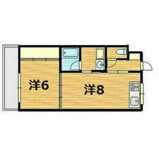 第39オーシャンハイツ【8階】の間取り