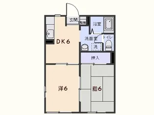 グリーンヒルズA【2階】の間取り