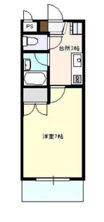 シャトレ城ヶ丘【1階】の間取り