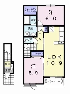 グレイスフル レジデンス・B【2階】の間取り