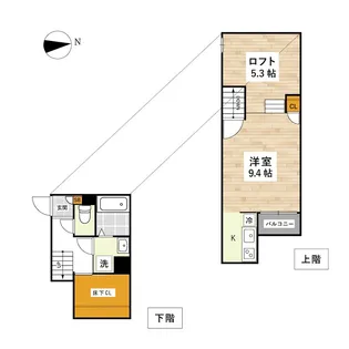 ADC健軍ヴェルデ【1階】の間取り