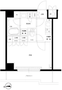 ルーブル横濱矢向【6階】の間取り