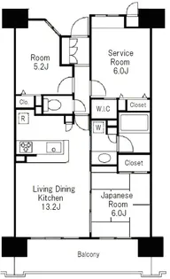 サニーコート上野【7階】の間取り