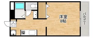 ラクシュリー津高【2階】の間取り