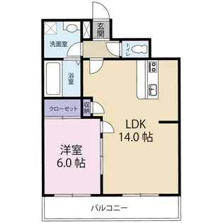 パセオ常盤【3階】の間取り