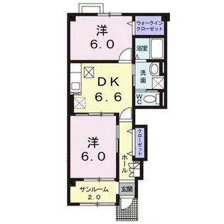 フェリーチェ・カーロA【1階】の間取り