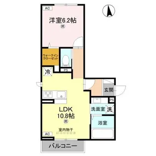 Lumiere du Soir(リュミエール ドゥ ソワール) Un【2階】の間取り