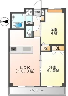 Le Ciel Bleu【2階】の間取り